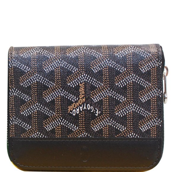 Goyard Handbags - GOYARD ZIP AROUND COIN CARD WALLET BLACK